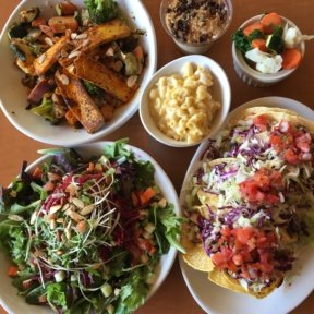 Gluten-free vegan spread from Native Foods Cafe